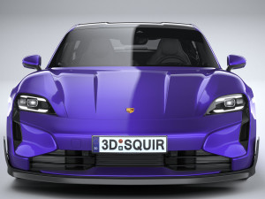 Porsche Taycan Turbo GT 2025 3D मॉडल