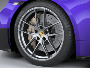 Porsche Taycan Turbo GT 2025 3D मॉडल