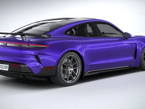 Porsche Taycan Turbo GT 2025 Modelo 3D