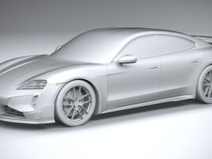 Porsche Taycan Turbo GT 2025 3D मॉडल