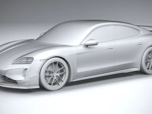 Porsche Taycan Turbo GT 2025 Modelo 3D