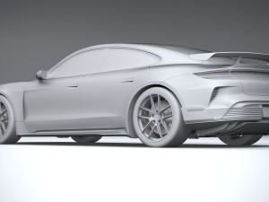 Porsche Taycan Turbo GT 2025 3D मॉडल