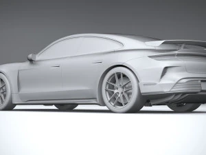 Porsche Taycan Turbo GT 2025 Modelo 3D