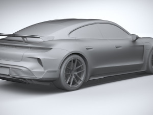 Porsche Taycan Turbo GT 2025 3D मॉडल
