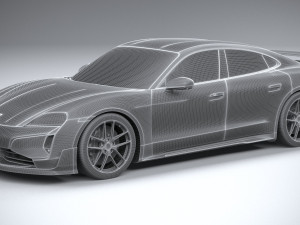 Porsche Taycan Turbo GT 2025 3D मॉडल