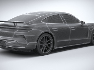 Porsche Taycan Turbo GT 2025 3D मॉडल