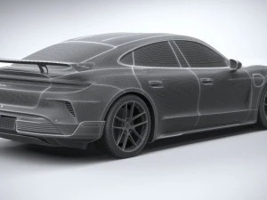 Porsche Taycan Turbo GT 2025 Modelo 3D