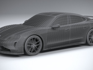 Porsche Taycan Turbo GT 2025 3D मॉडल