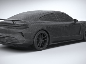 Porsche Taycan Turbo GT 2025 3D मॉडल