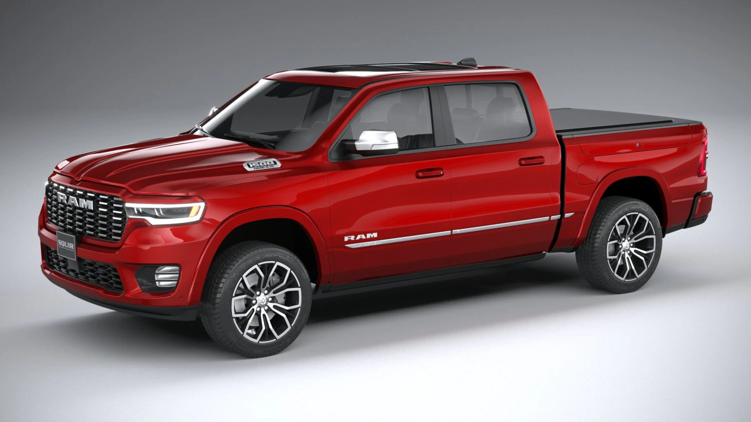 Ram 1500 Tungsten 2025 3D Model .c4d .max .obj .3ds .fbx .stl .blend 