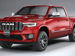 Ram 1500 Tungsten 2025 3D Model