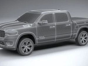 Ram 1500 Tungsten 2025 3D Model