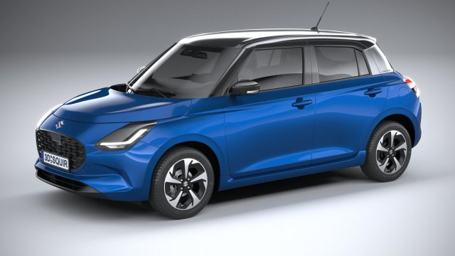 Suzuki Swift 2024 3D Model .c4d .max .obj .3ds .fbx .stl .blend 