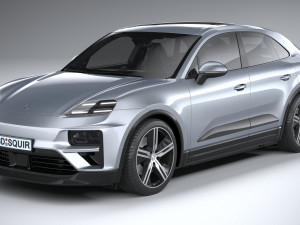 Porsche Macan Turbo 2025 3D Model