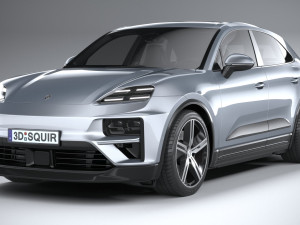 Porsche Macan Turbo 2025 3D Model