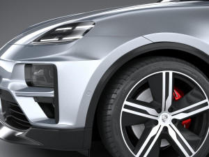 Porsche Macan Turbo 2025 3D Model