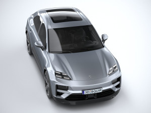 Porsche Macan Turbo 2025 3D Model