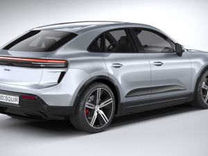 Porsche Macan Turbo 2025 3D Model