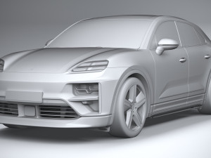 Porsche Macan Turbo 2025 3D Model