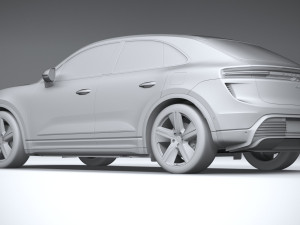 Porsche Macan Turbo 2025 3D Model