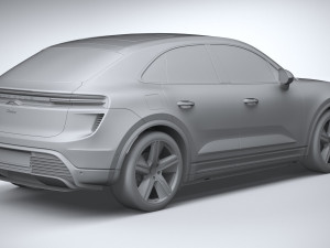 Porsche Macan Turbo 2025 3D Model