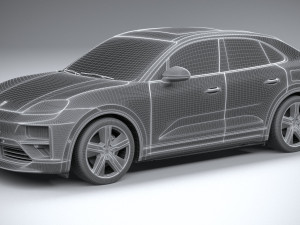 Porsche Macan Turbo 2025 3D Model