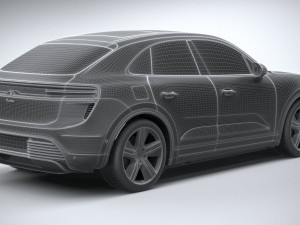 Porsche Macan Turbo 2025 3D Model