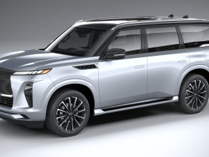 Infiniti QX80 2025 3D Model