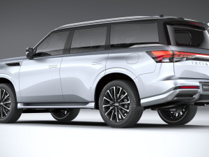 Infiniti QX80 2025 Model 3D