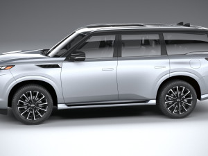 Infiniti QX80 2025 Model 3D