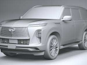Infiniti QX80 2025 Model 3D