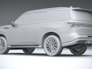 Infiniti QX80 2025 Model 3D