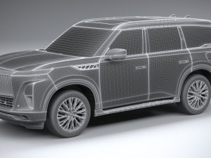 Infiniti QX80 2025 Model 3D