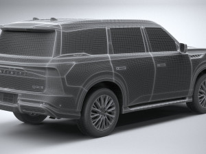 Infiniti QX80 2025 Model 3D