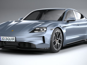 Porsche Taycan 2025 3D 모델