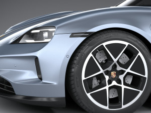 Porsche Taycan 2025 3D 모델