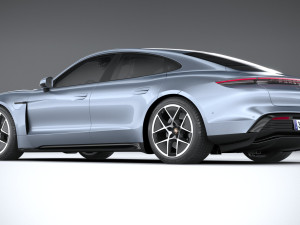 Porsche Taycan 2025 3D 모델