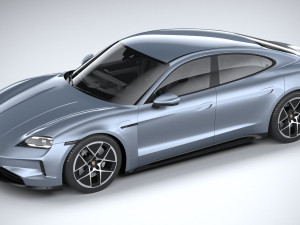 Porsche Taycan 2025 3D 모델