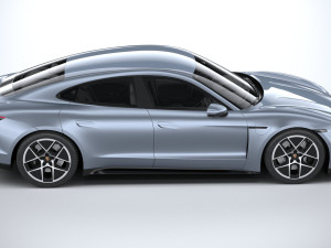 Porsche Taycan 2025 3D 모델