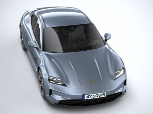 Porsche Taycan 2025 3D 모델