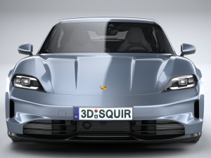 Porsche Taycan 2025 3D 모델