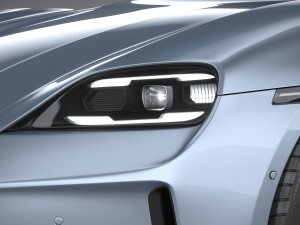 Porsche Taycan 2025 3D 모델