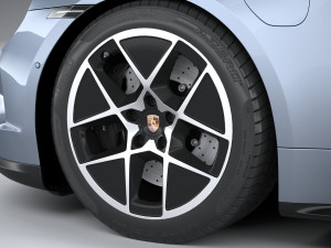 Porsche Taycan 2025 3D 모델