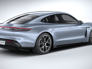 Porsche Taycan 2025 3D 모델