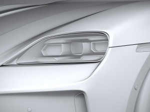 Porsche Taycan 2025 3D 모델