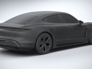 Porsche Taycan 2025 3D 모델