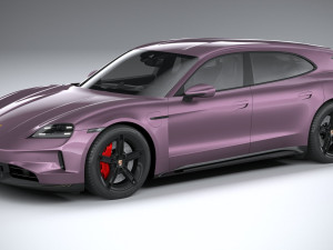 Porsche Taycan Turbo 4S Sport Turismo 2025 3D Model