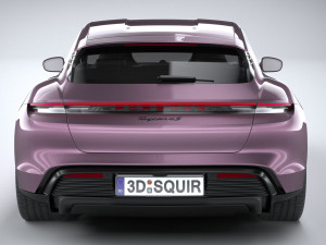 Porsche Taycan Turbo 4S Sport Turismo 2025 Model 3D
