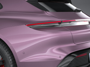 Porsche Taycan Turbo 4S Sport Turismo 2025 Model 3D