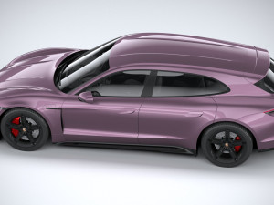 Porsche Taycan Turbo 4S Sport Turismo 2025 Model 3D